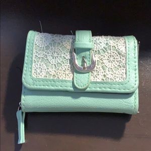 Mint green kids wallet!!